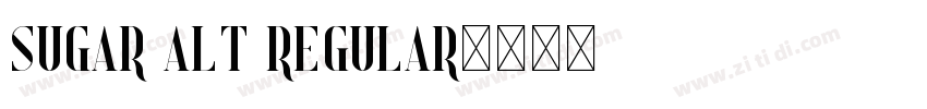 Sugar alt Regular字体转换